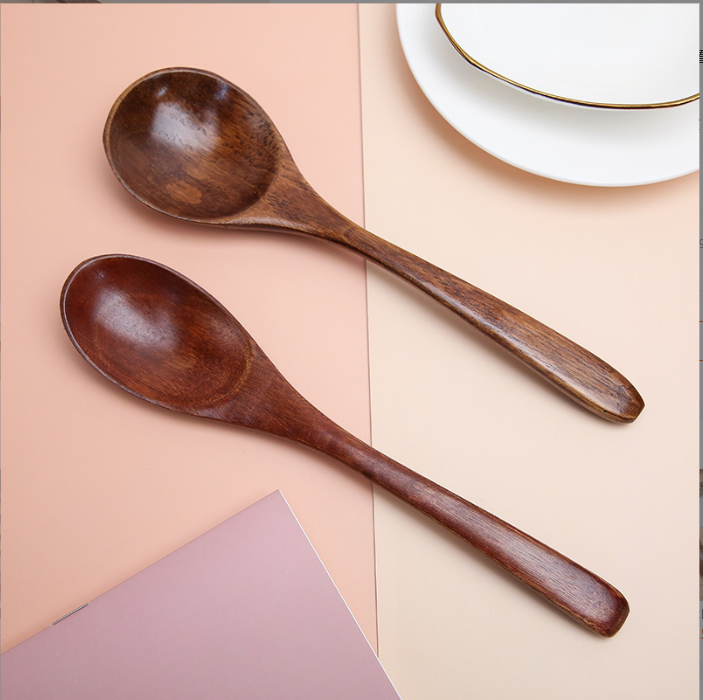 Japanese Wave Wooden Spoon Image 1