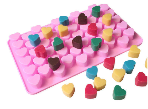 55 Mini Heart Silicone Cake Mold