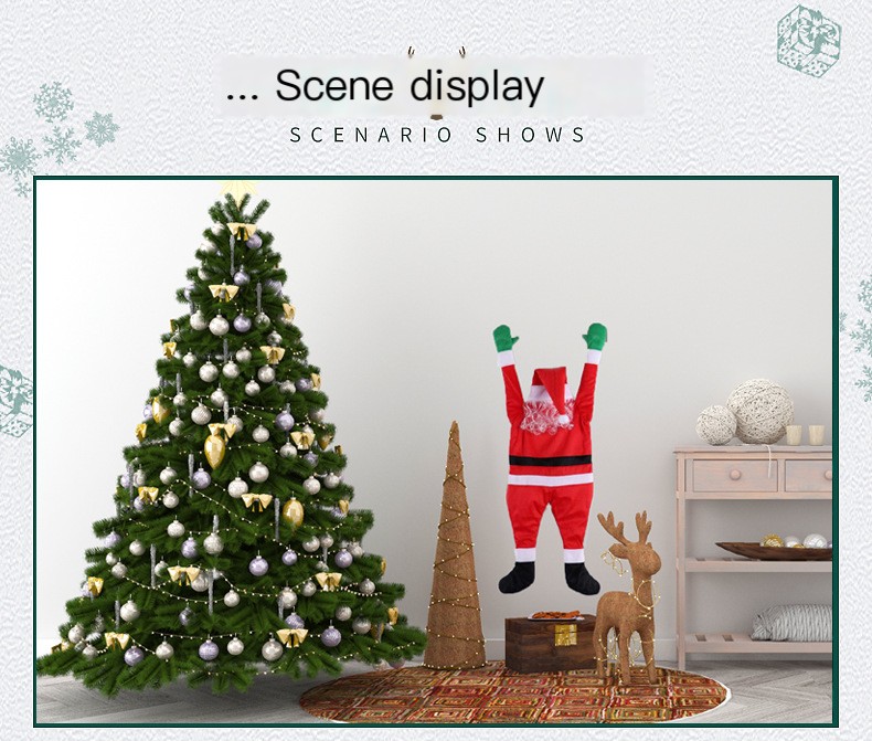Santa Claus Climbing Wall Decoration