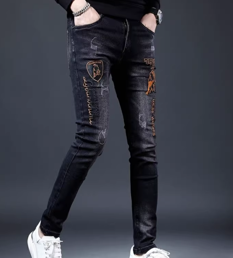 Distressed Splatter Denim 4