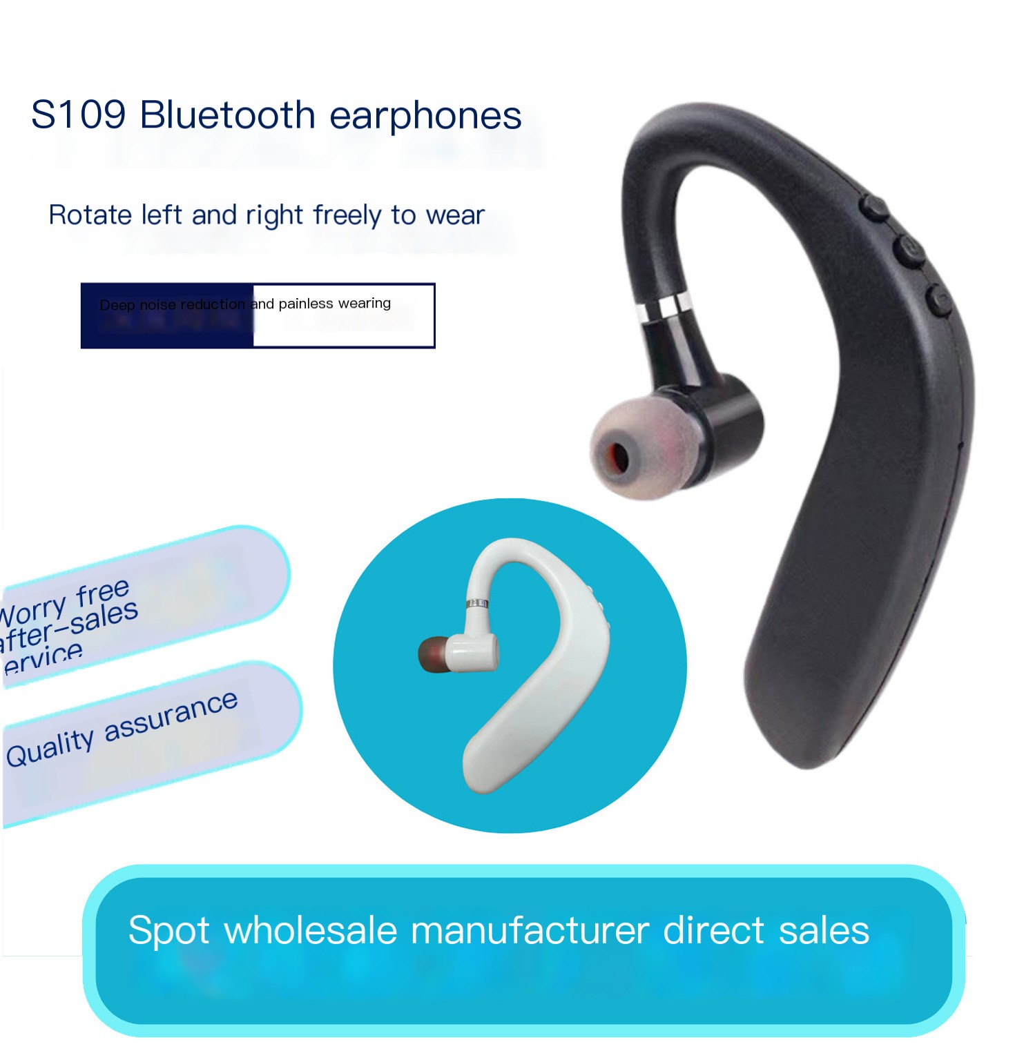 S109 Wireless Bluetooth Earbuds Image 1