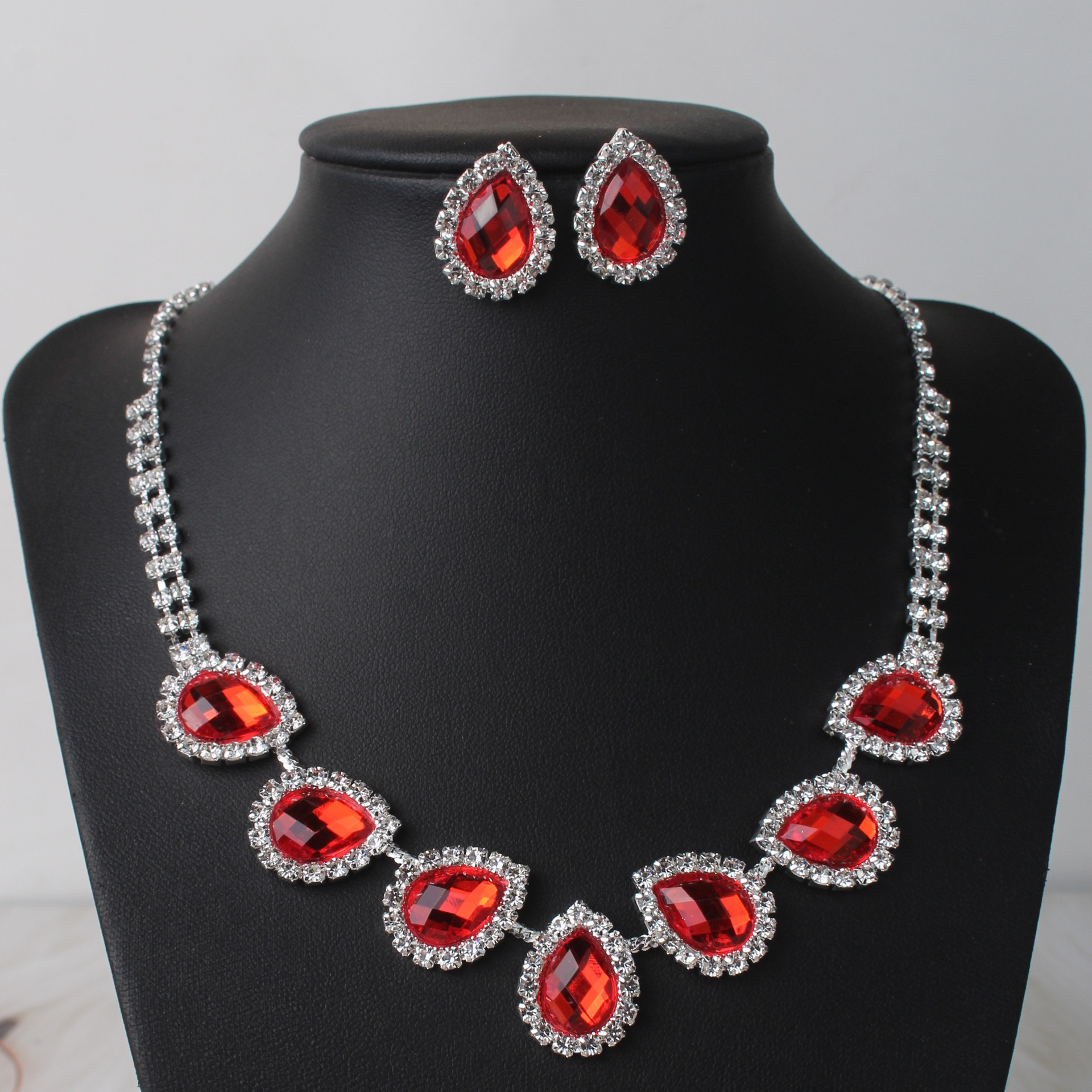 Electroplated Silver Jewelry Set