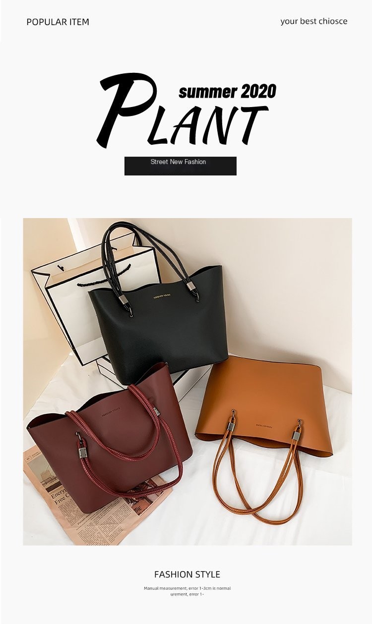 Cross-Border Large Capacity Bag - Claret