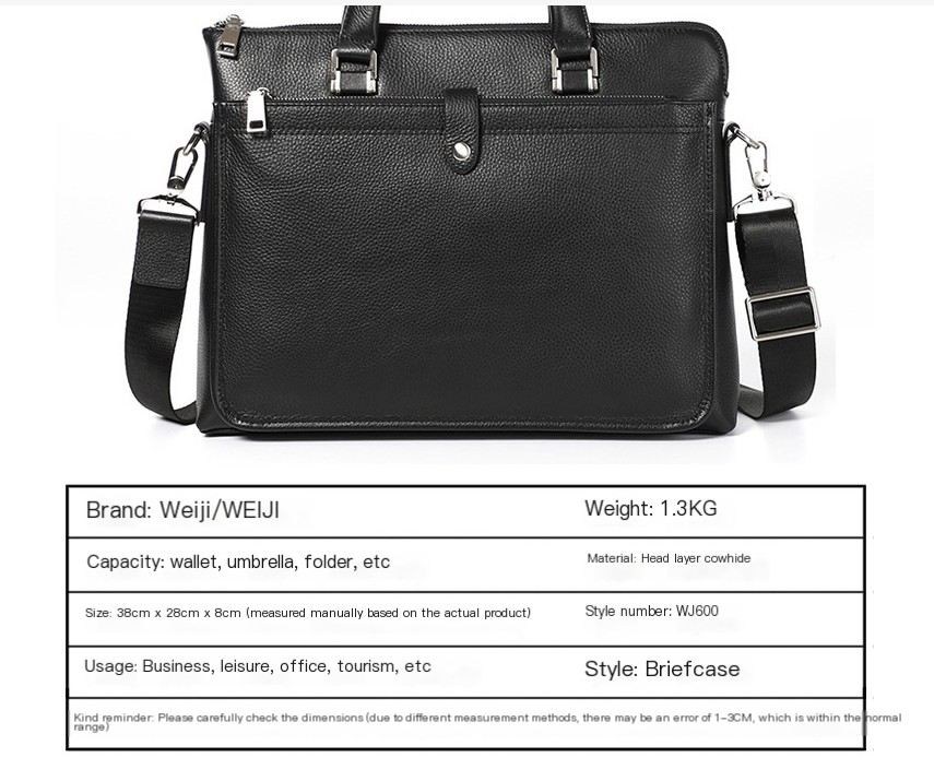 Genuine Leather Messenger Bag
