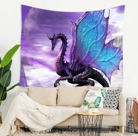 Green Dragon Tapestry Image 1