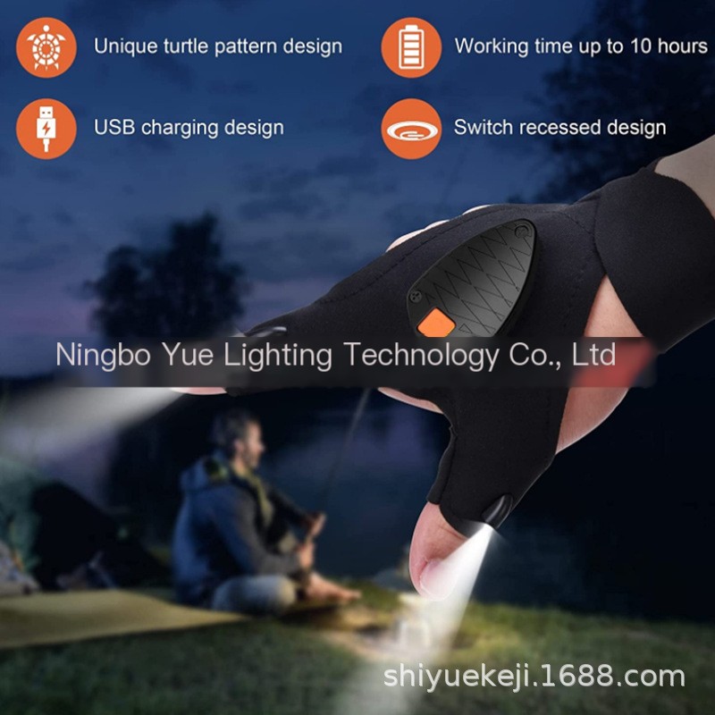 LED Finger Light Gloves Image 3