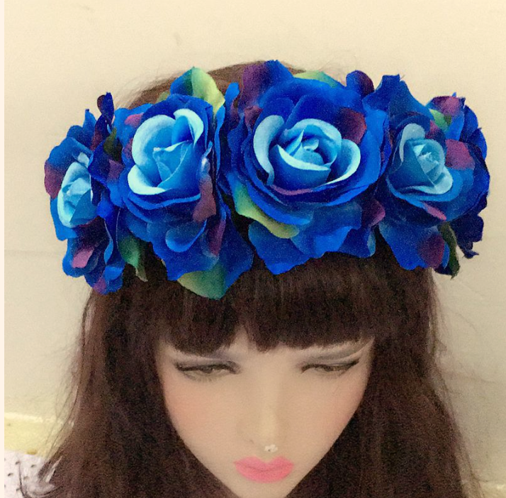 Colorful Rose Headband Image 6