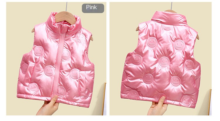 Children's Down Vest White Duck Down Fashion Simple Solid Color Boys and Girls Baby's Waistcoat Children's Wear