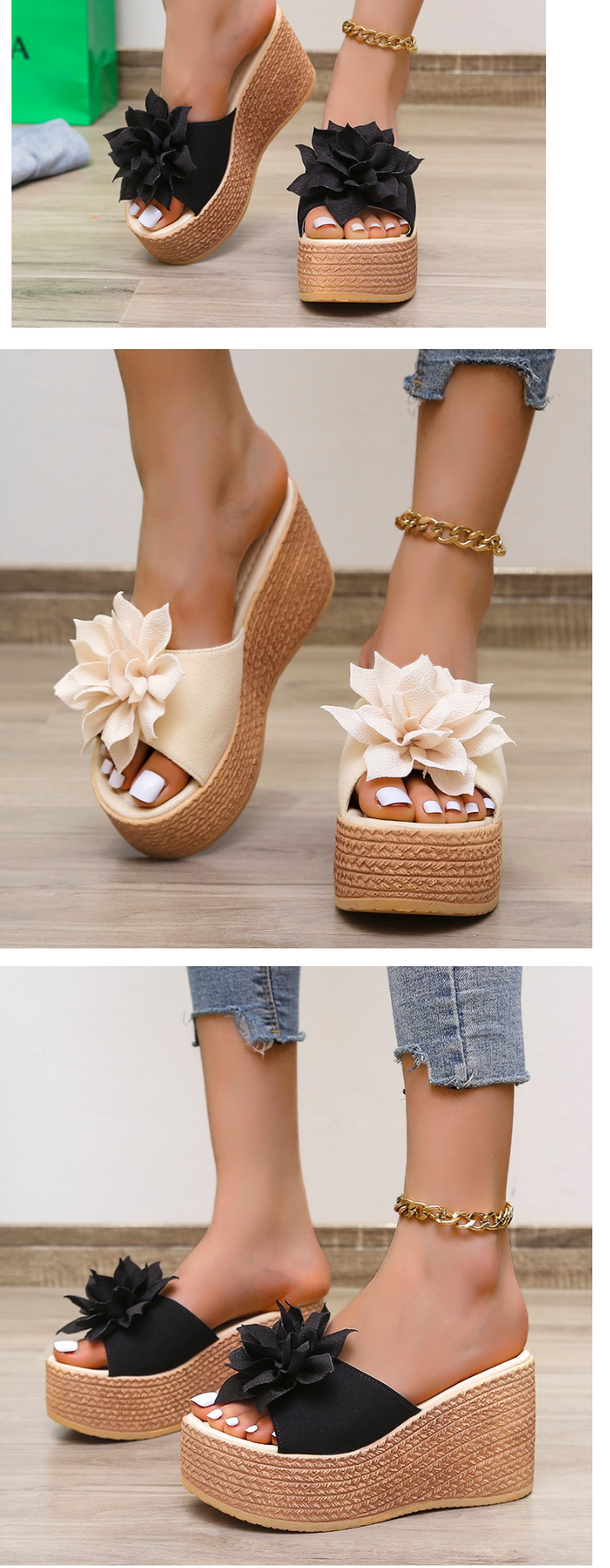 Black Women's Slippers