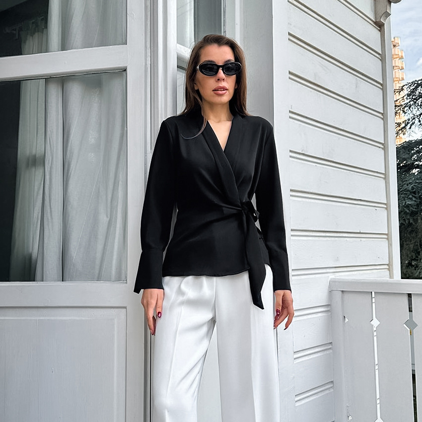 Slim V Neck Jacket Image 5