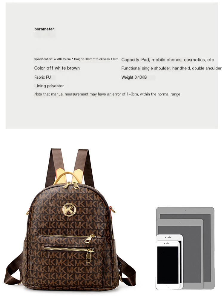 Fashionable PU Leather Backpack
