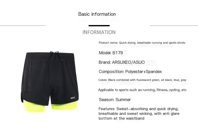 Men's Quick-Dry Running Shorts 3