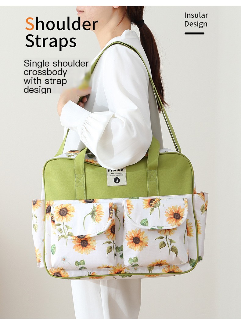 Yinxiuli Pregnant Women's Multifunctional Crossbody Mummy Bag Fashionable Waterproof Mother and Baby Bag Portable Bag for Production Mother Bag Cross Border