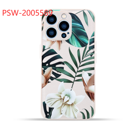Blue Leaf Mobile Phone Case Image 2