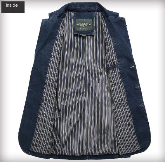 Smart Casual Denim Blazer - Fashionable Fit