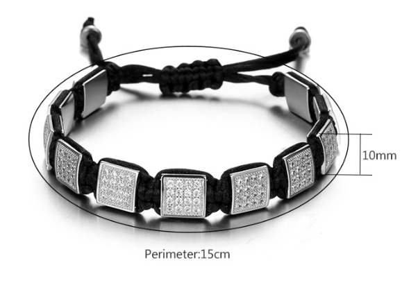 Handcrafted Square Diamond Bracelet