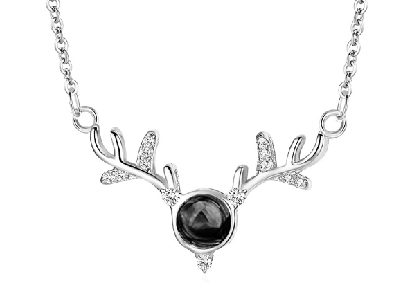 Antler Necklace White K 7301