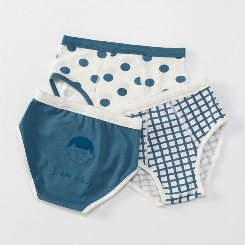 Children's Cartoon Simple Boxer Cotton Underwear image