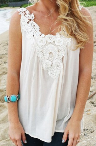 White Chiffon Camisole