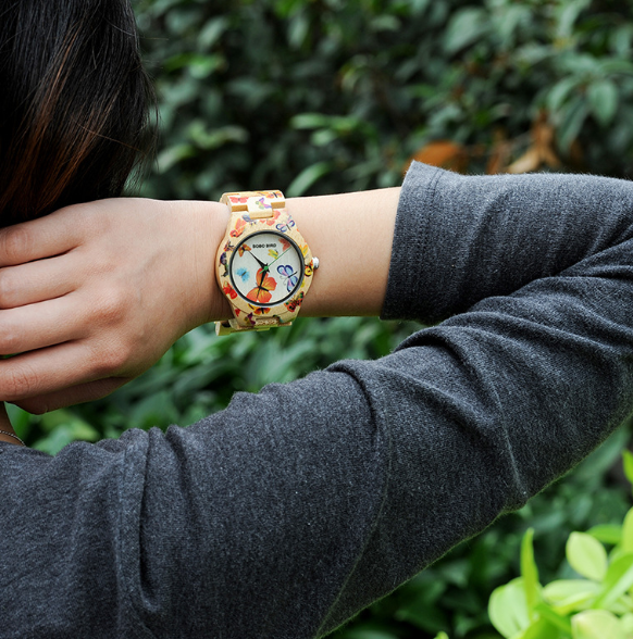 Wooden Quartz Watch Image 4