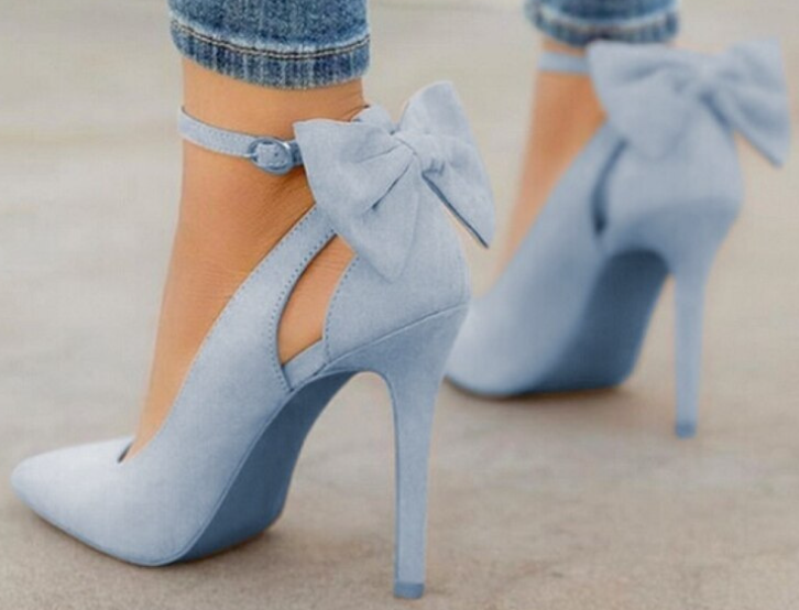 High Heel Bow Sandals - Image 2