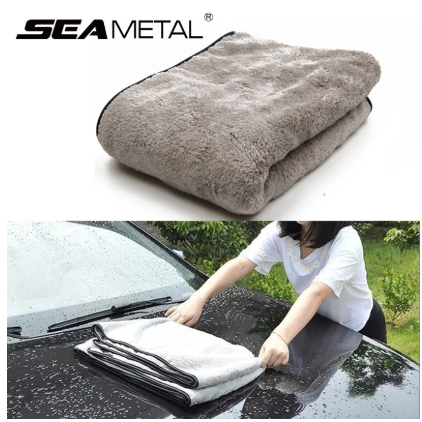 Microfiber Towel Car Wash Accessories 100X40cm Super Absorbency Car Cleaning Cloth Premium Microfiber Auto Towel One-Time Drying image