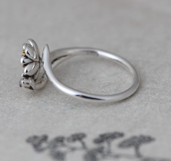 Lotus Silver Ring - Image 2