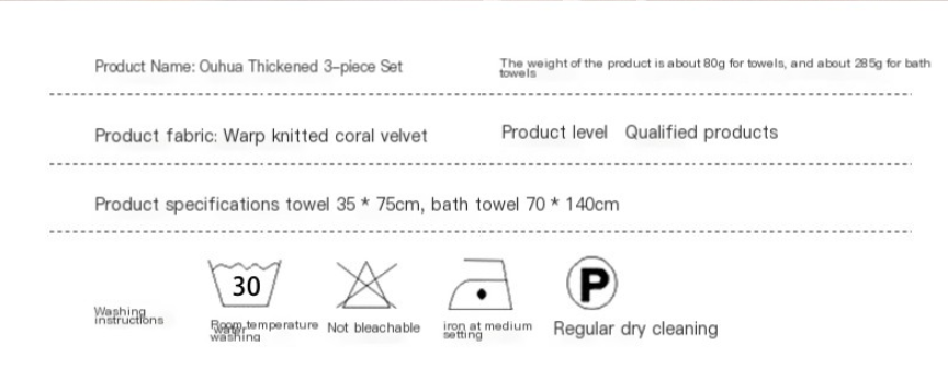 Coral Velvet Towel Set