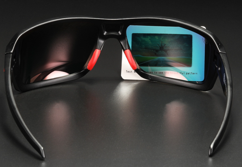 Polarized Sunglasses Blue C2 - Black Frame