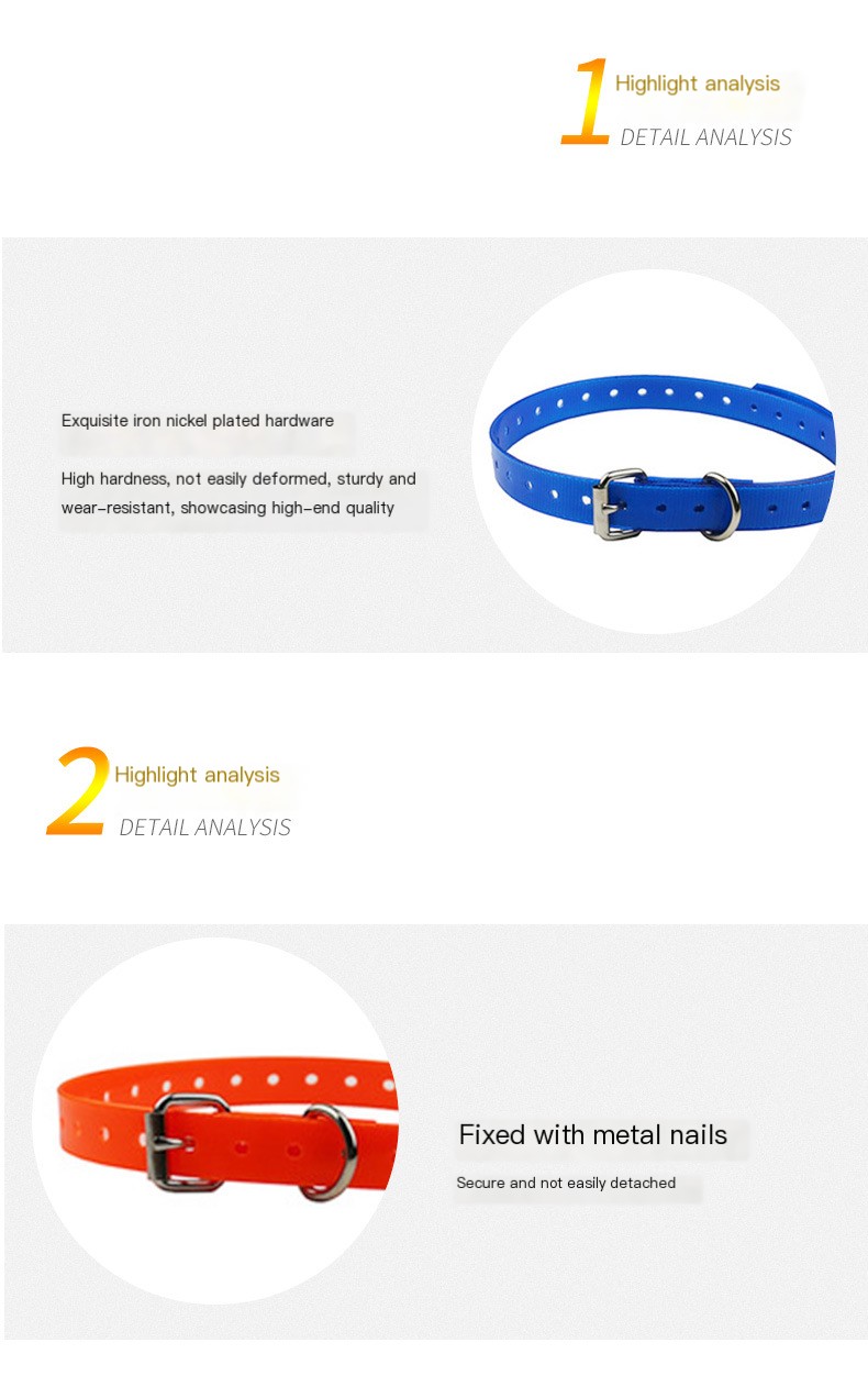 TPU Pet Training Collar Close Up