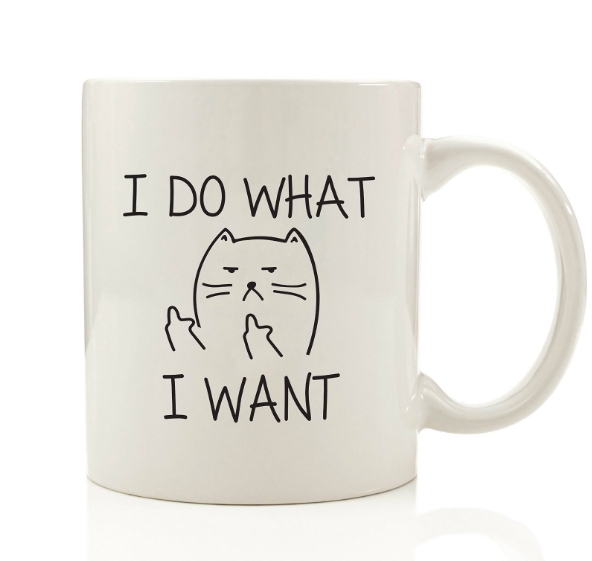 I Do What I Want Cat Mug