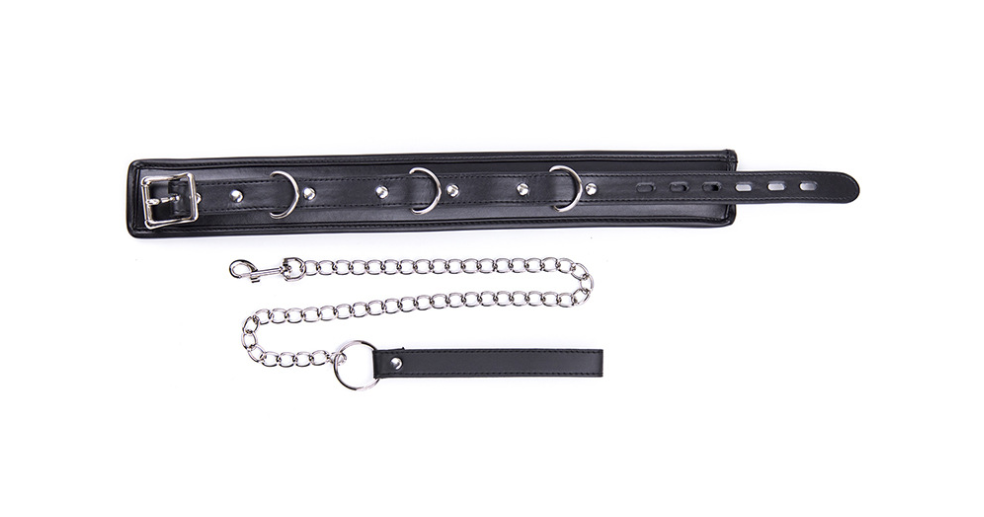 Leather-edged neck collar image 2