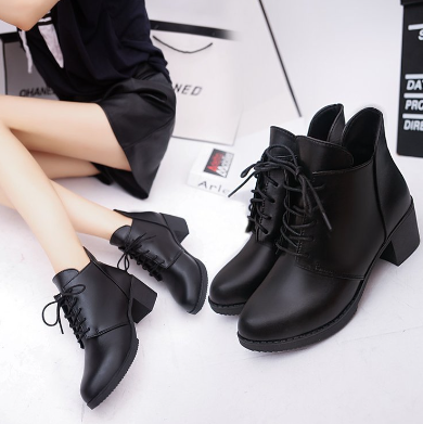 Black round-toe flats