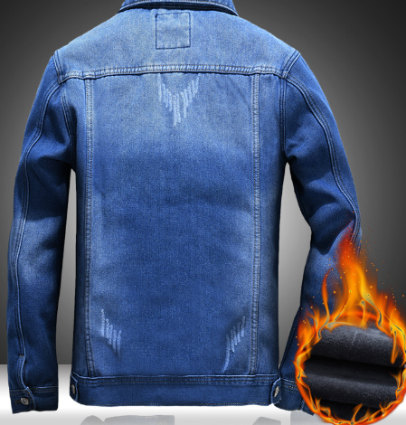 Men's Slim Fit Denim Jacket Image 4
