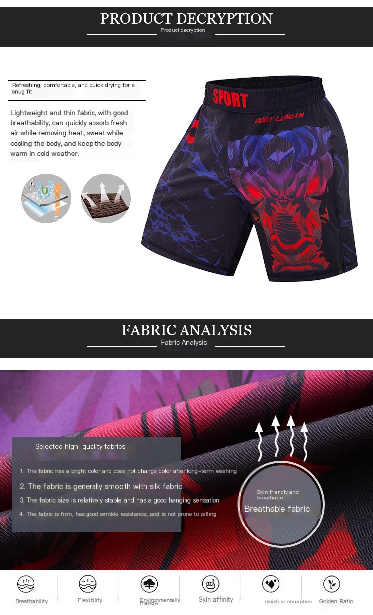 Sanda Fighting Shorts 4