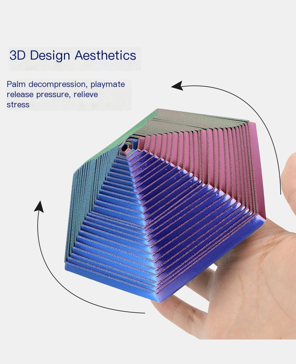 Hexágono Fidget Sensorial - FractalFocus™
