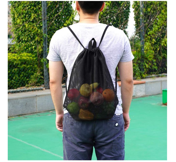 Drawstring Beach Bag - Stylish Look