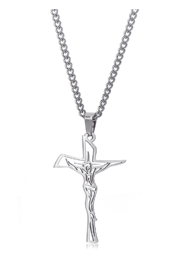 EJC Stainless Steel Crucifix Necklace - Image 9