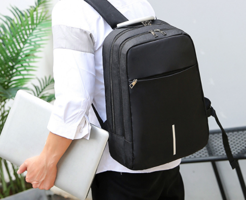 Anti Theft Smart Laptop Backpack in use