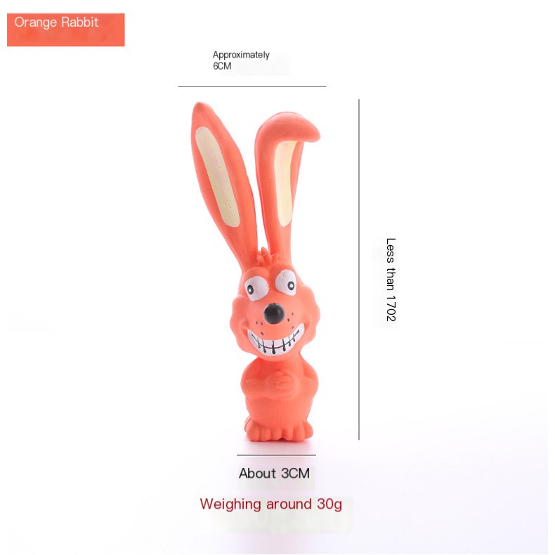 Rabbit Dog Toy Blue