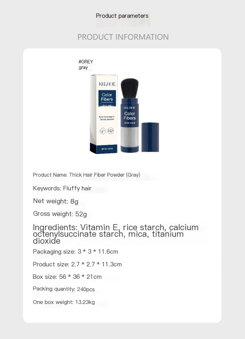 EELHOE Hair Fiber Powder in Use
