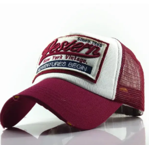 Western New York Vintage Trucker Hats for Men Women Since 1985 Breathable Mesh Embroidery Baseball Caps Snapback Summer Dad Hat image