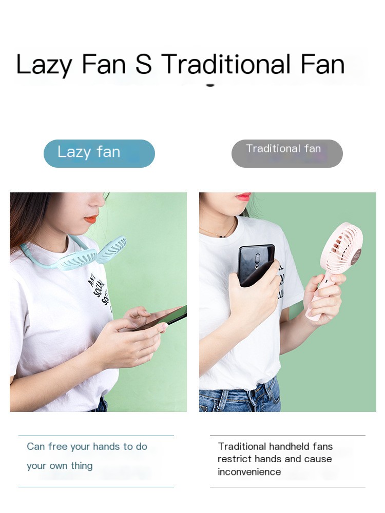 Handheld Neck Fan Image 1
