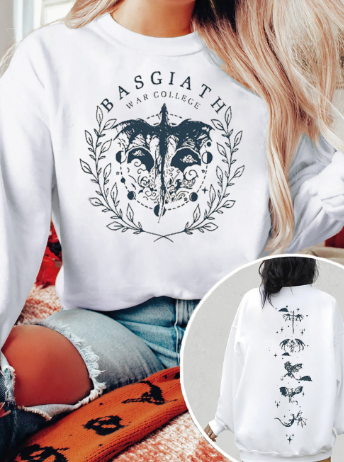 Gold Dragon Fourth Wing Sweatshirt Front View