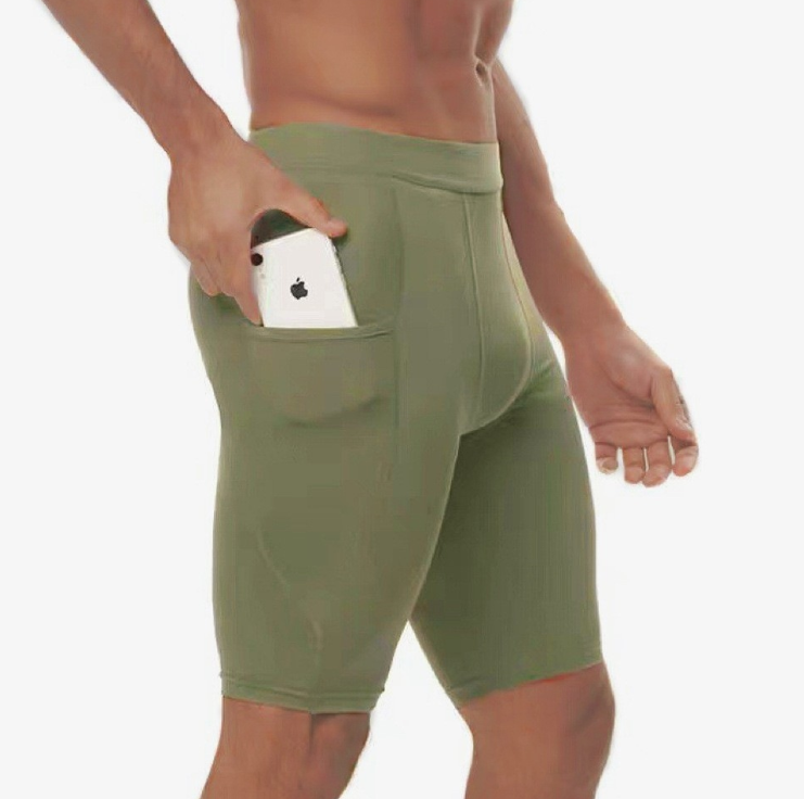 Running and Cycling Stretch Compression Pants Image 6