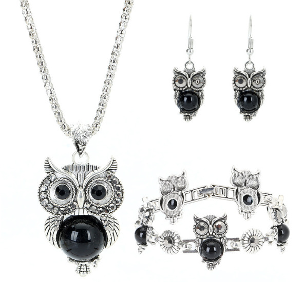Color Variations of Owl Jewelry Set