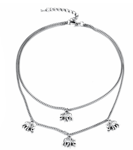 Elephant Multi-Layer Necklace Image 2