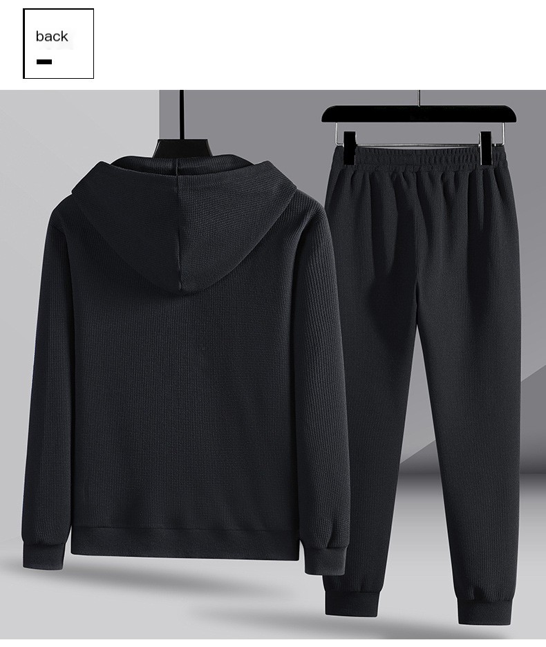 Waffle-Knit Loungewear Set Image 4