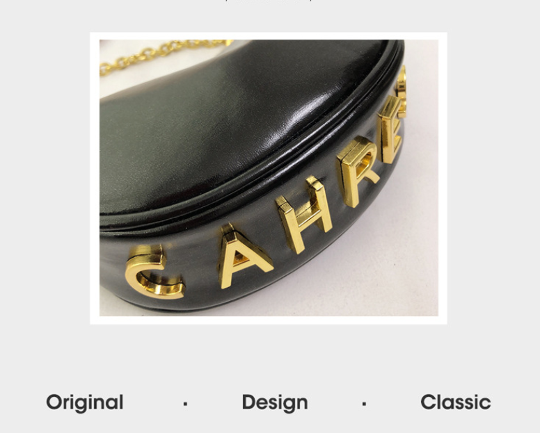 Chain Large Capacity Crescent Bag - Image 3