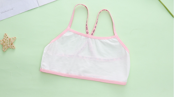 Teen Girls Kitted Comfy Training Bra Pink